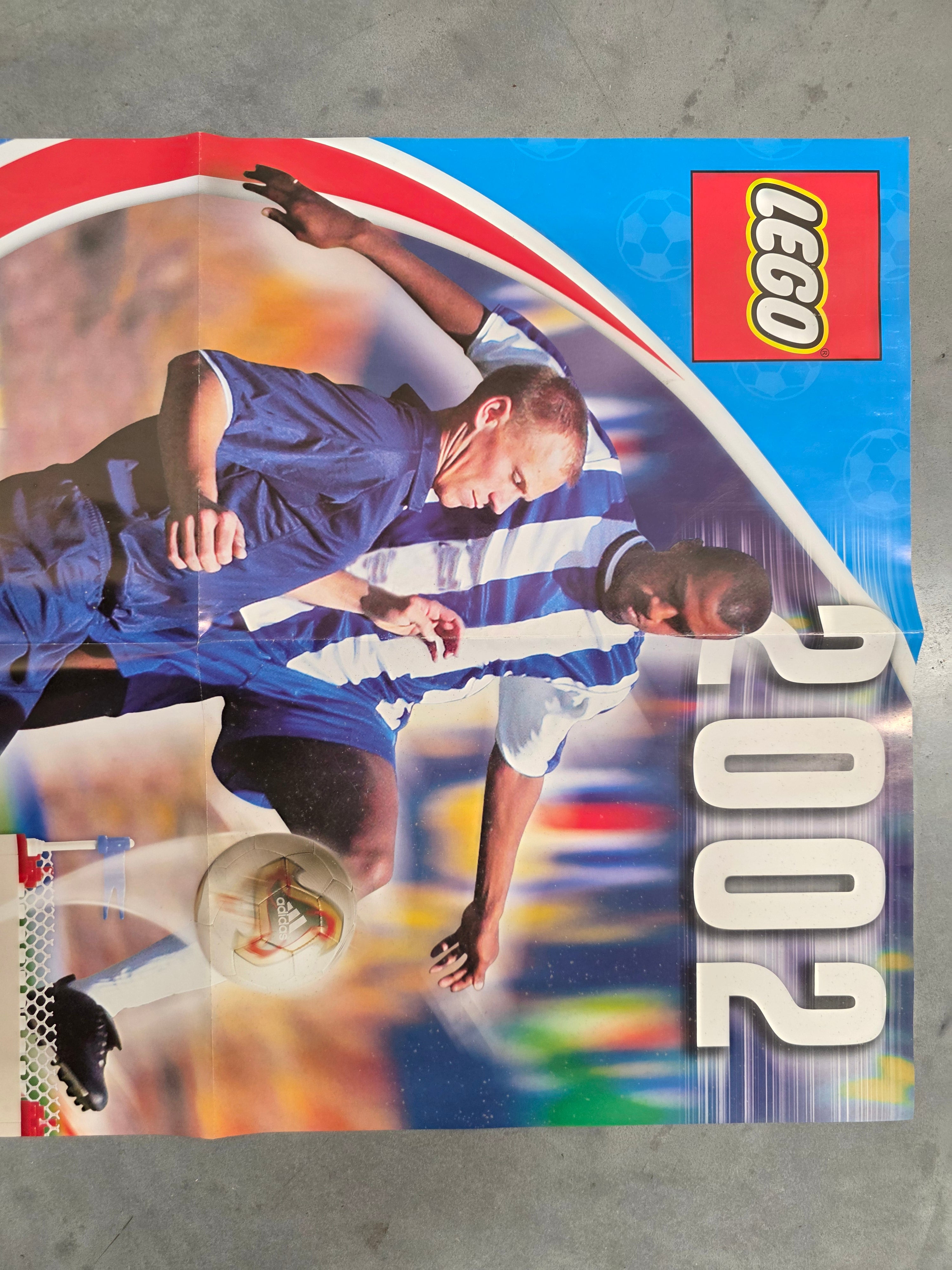 Vintage LEGO Soccer Poster 2002 - A2 Formaat - Origineel Winkelmateriaal