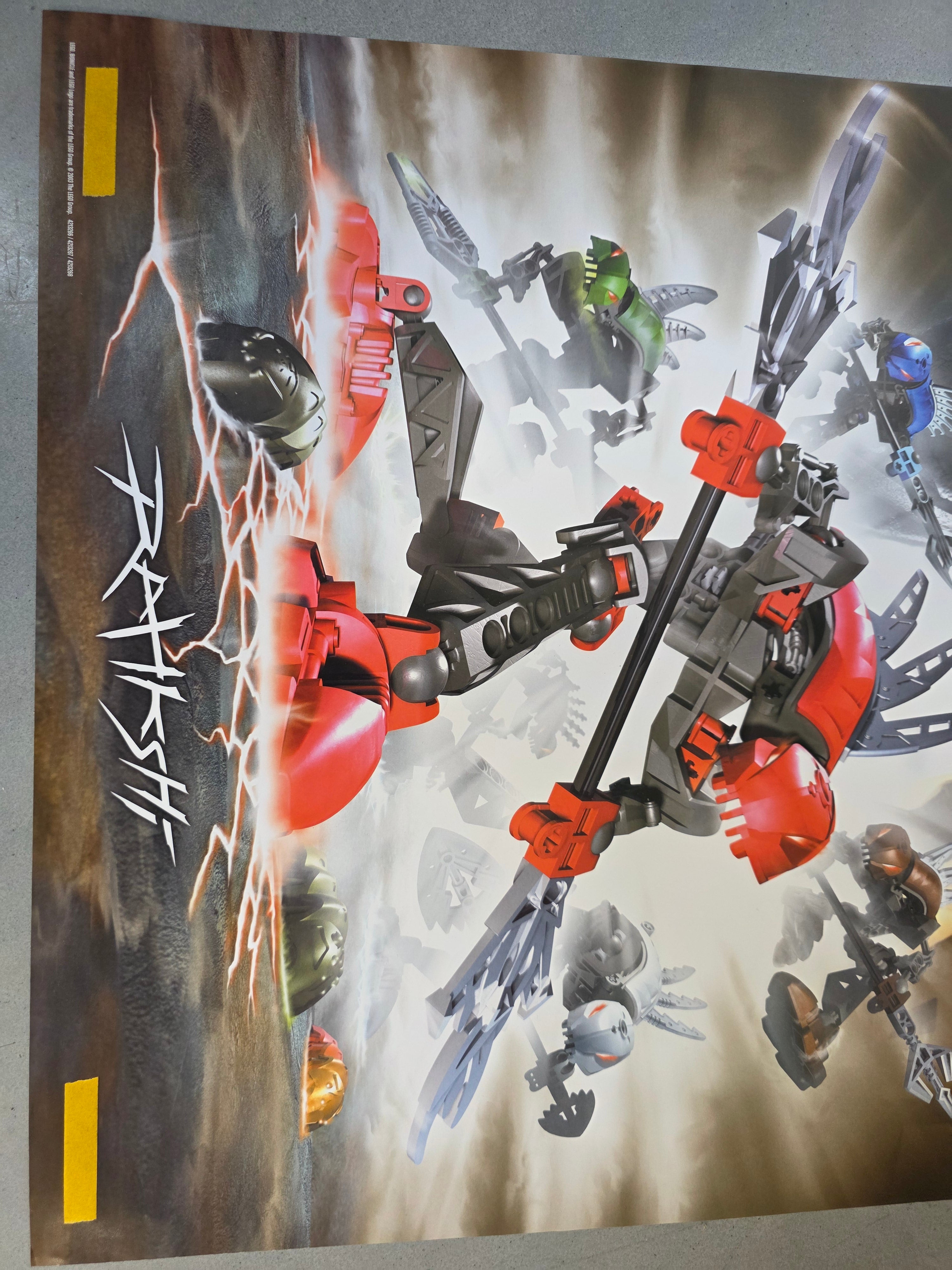 Vintage LEGO Bionicle Rahkshi Poster - 48x67,5 cm - Origineel Winkelmateriaal