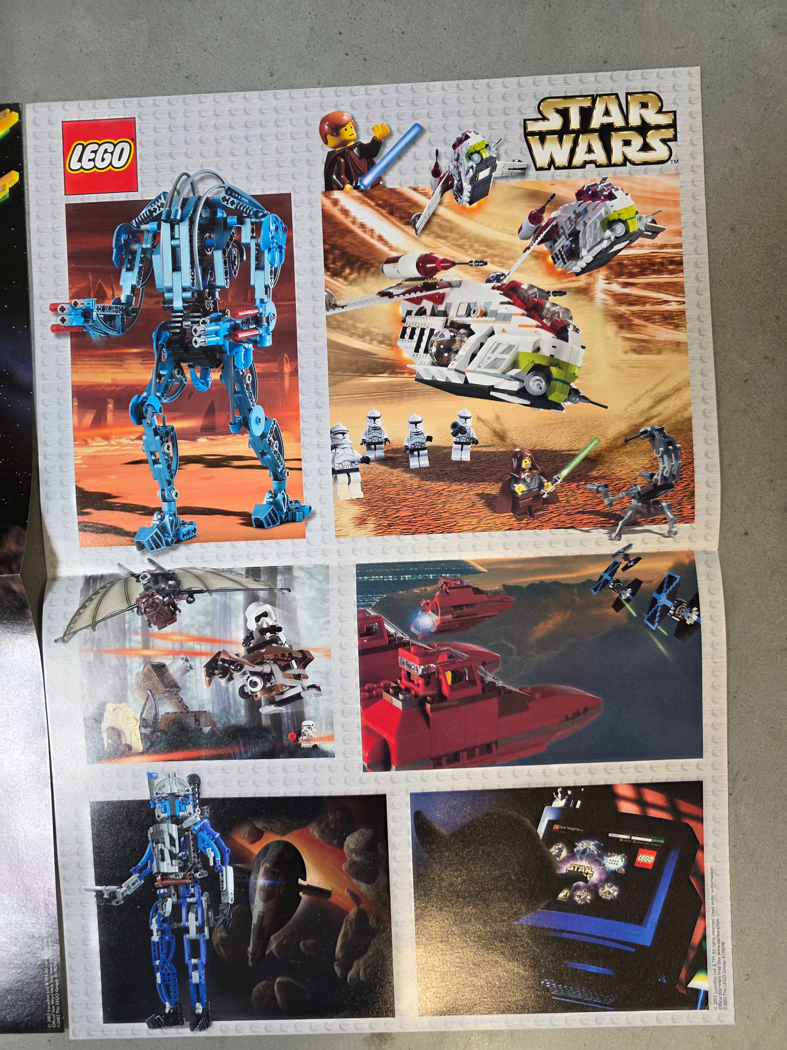 Vintage LEGO Star Wars Anakin Poster - A3 Dubbelzijdig - Origineel Winkelmateriaal