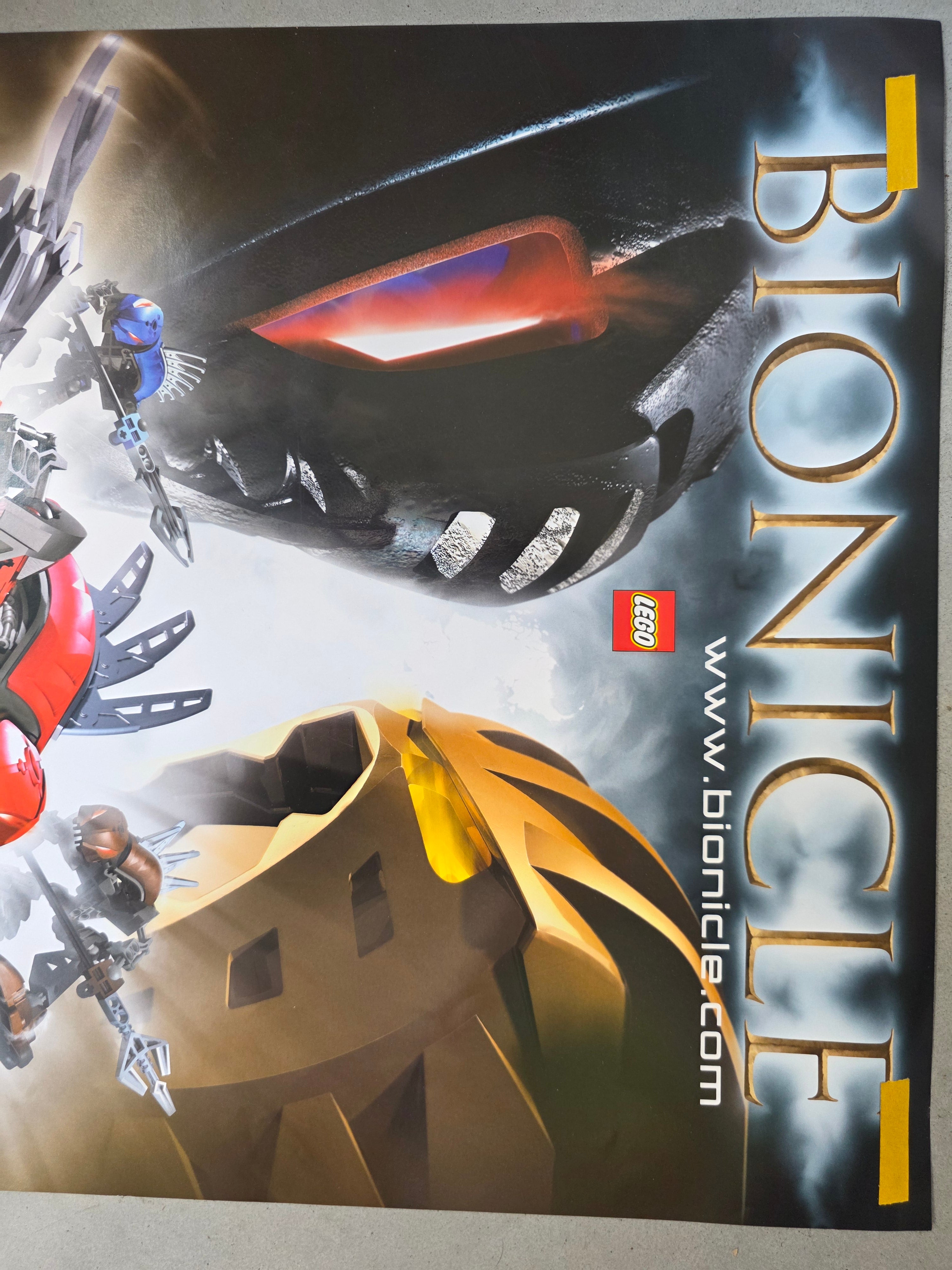 Vintage LEGO Bionicle Rahkshi Poster - 48x67,5 cm - Origineel Winkelmateriaal