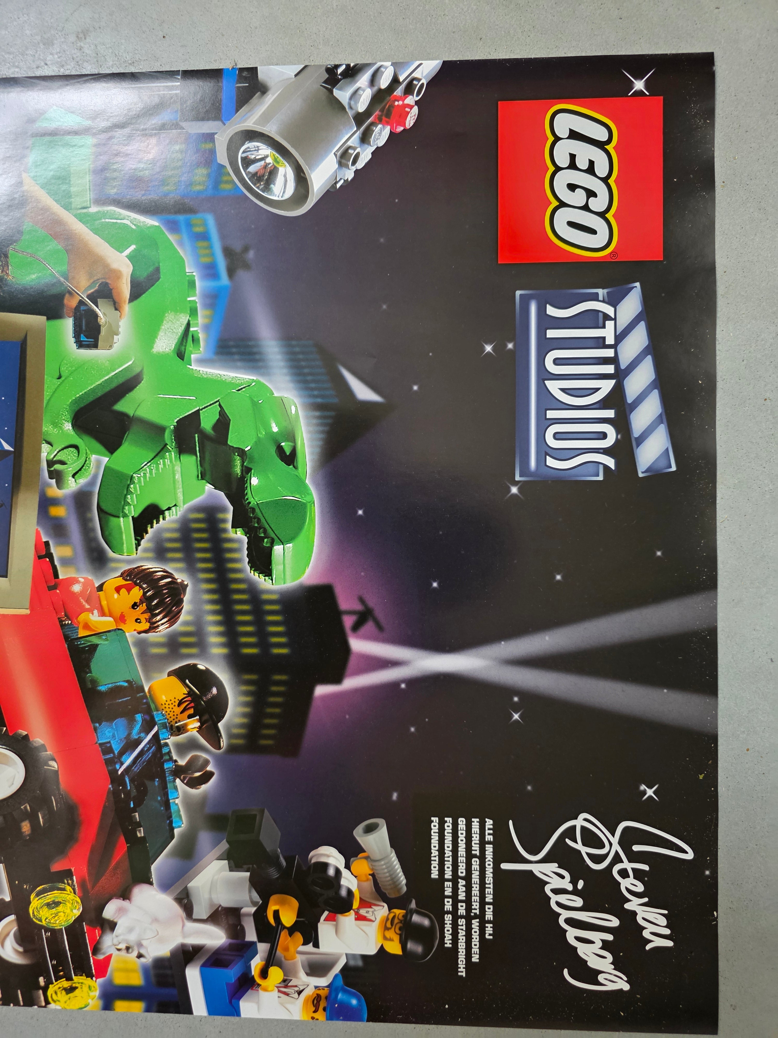 Vintage LEGO Studios Poster - 48x67,5 cm - Origineel Winkelmateriaal