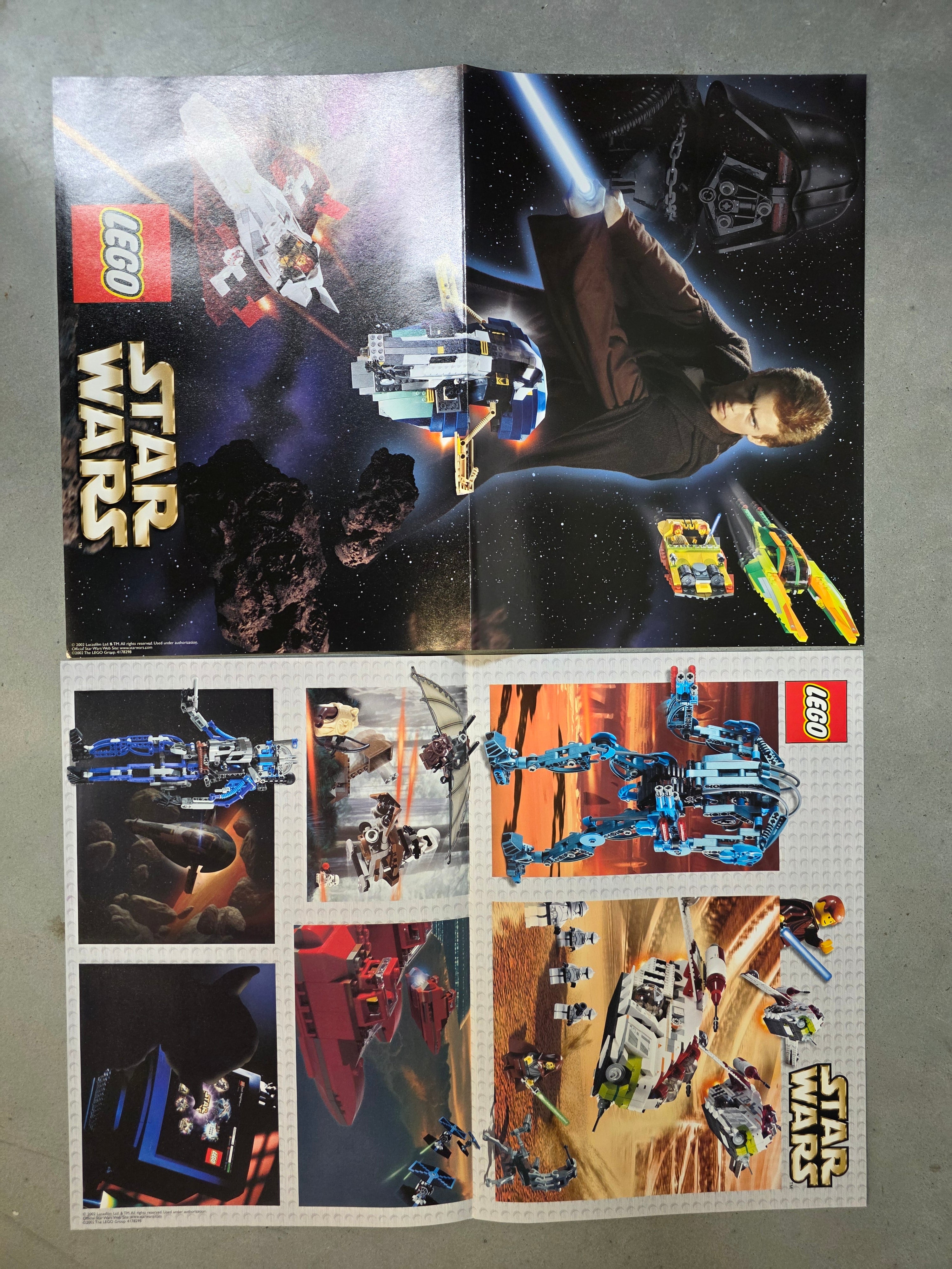 Vintage LEGO Star Wars Anakin Poster - A3 Dubbelzijdig - Origineel Winkelmateriaal