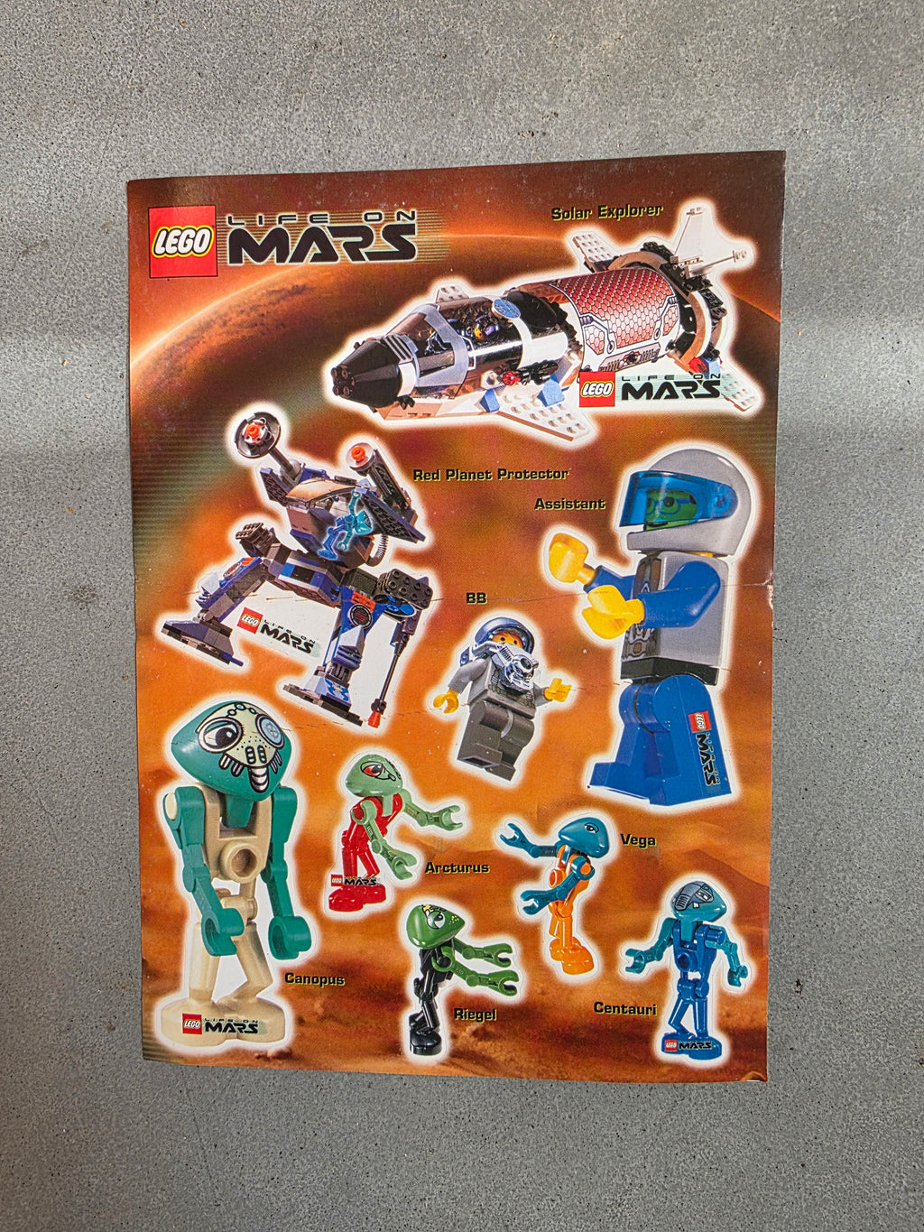 Lego Life on Mars stickervel A5 Formaat