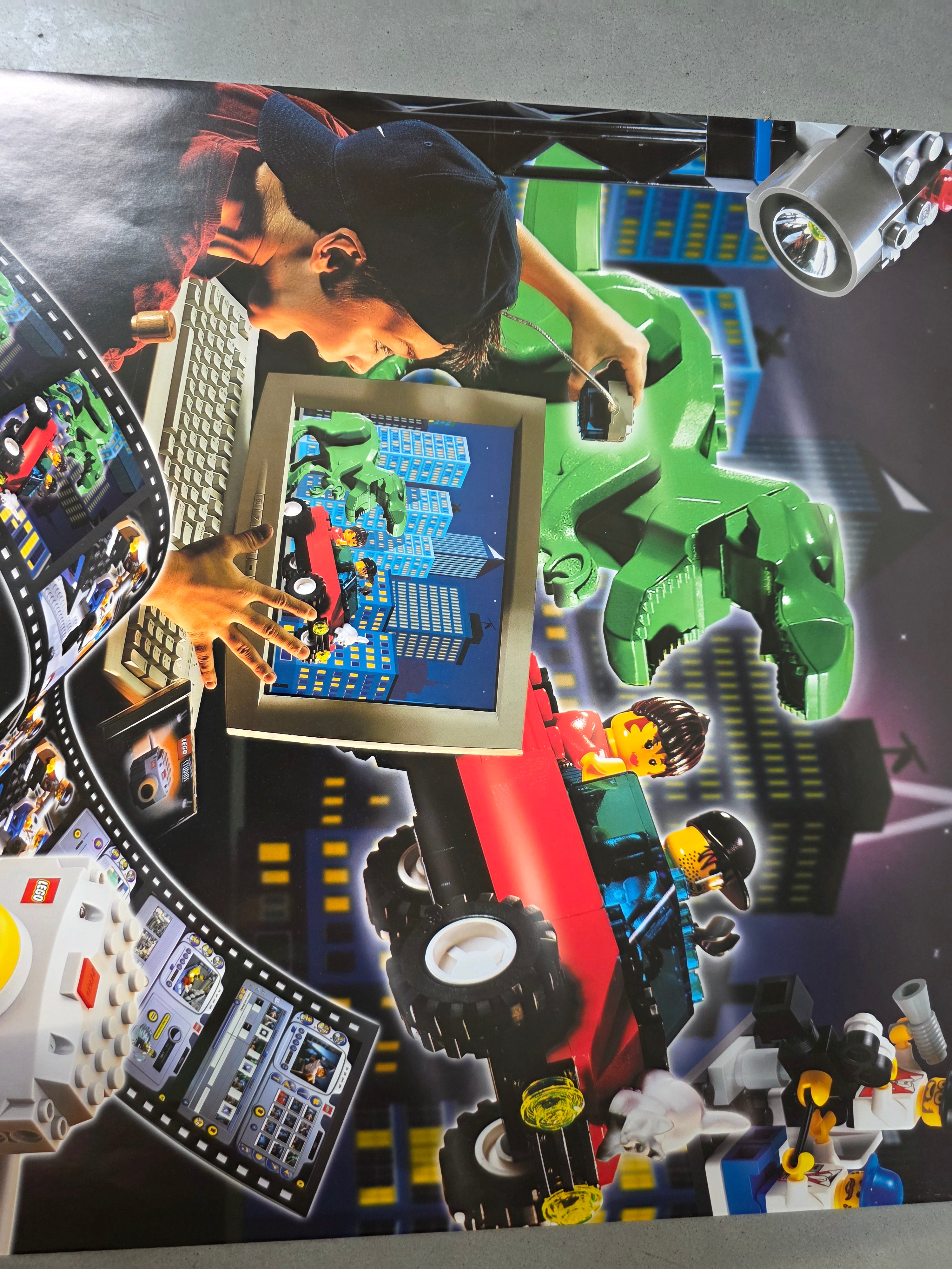 Vintage LEGO Studios Poster - 48x67,5 cm - Origineel Winkelmateriaal