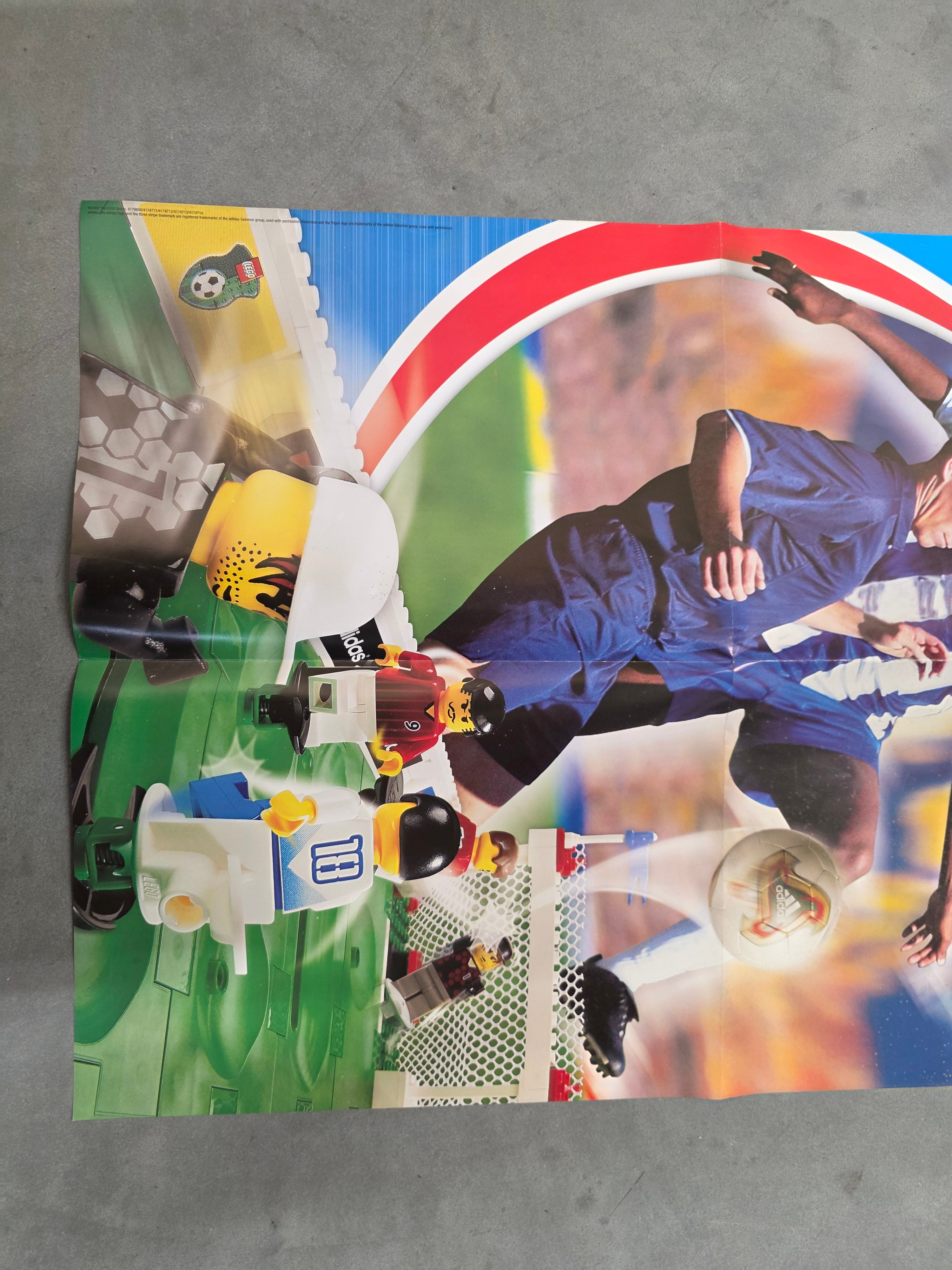 Vintage LEGO Soccer Poster 2002 - A2 Formaat - Origineel Winkelmateriaal