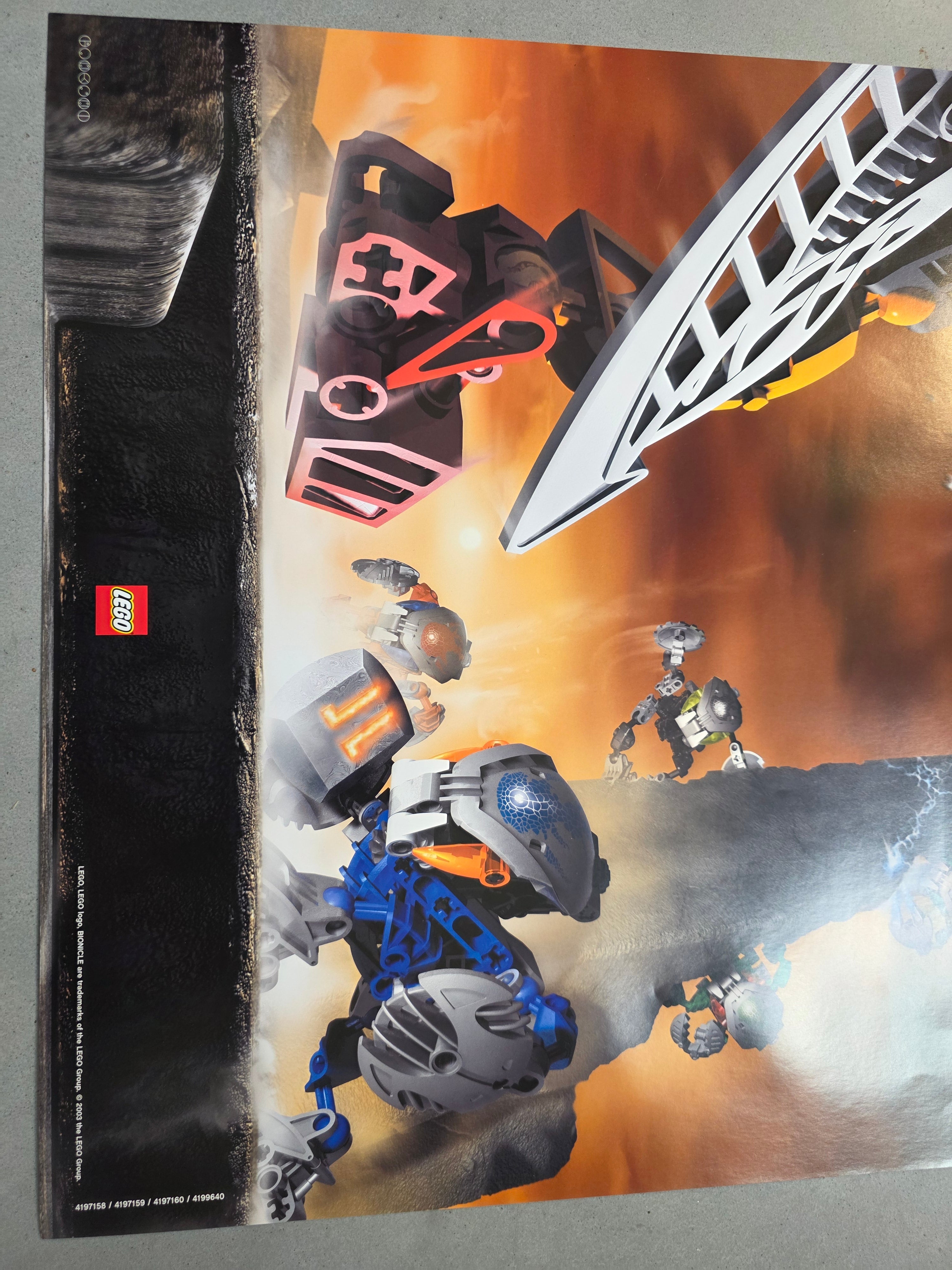 Vintage LEGO Bionicle Bohrok Poster - 48x67,5 cm - Origineel Winkelmateriaal