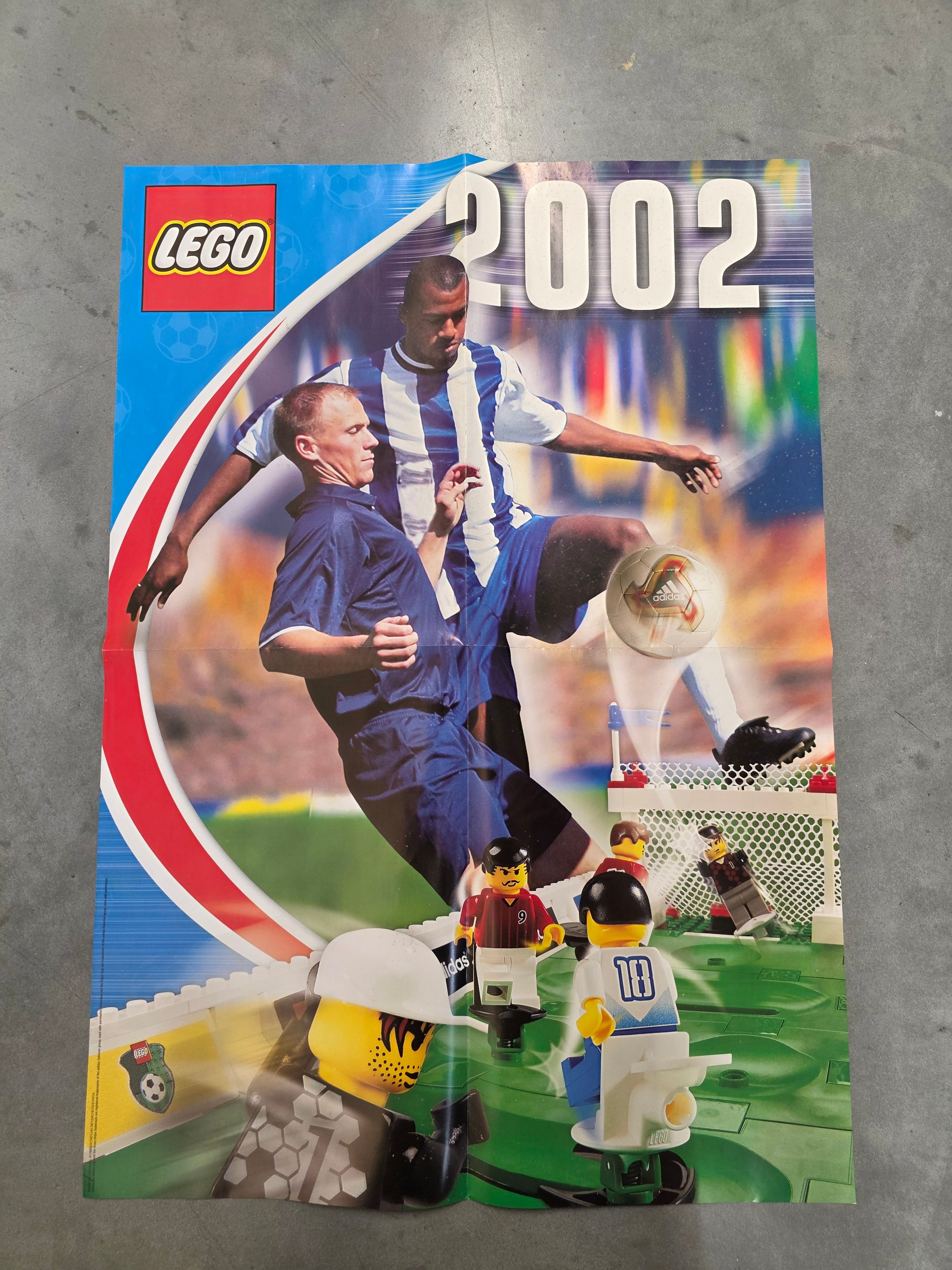 Vintage LEGO Soccer Poster 2002 - A2 Formaat - Origineel Winkelmateriaal
