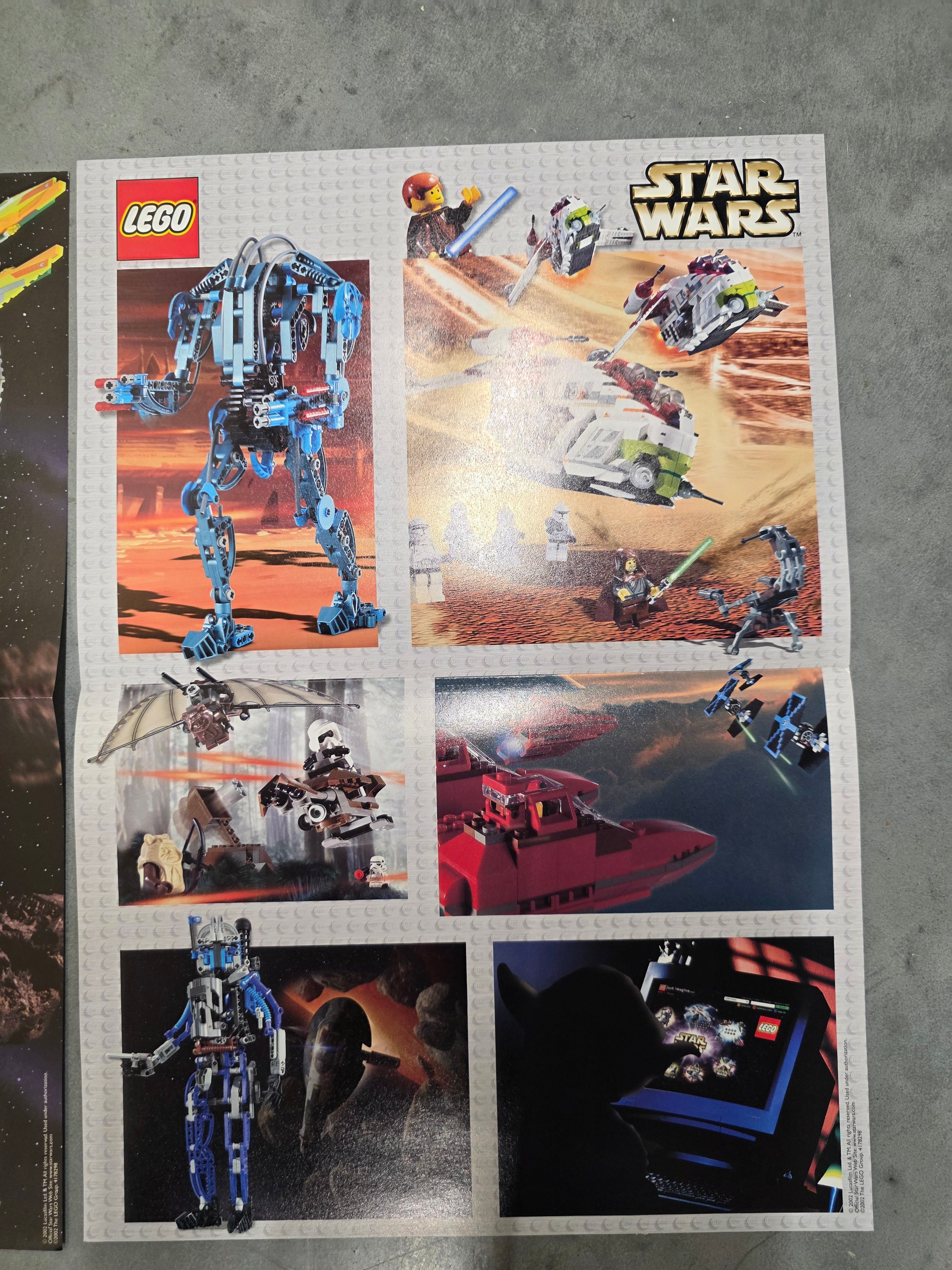 Vintage LEGO Star Wars Anakin Poster - A3 Dubbelzijdig - Origineel Winkelmateriaal