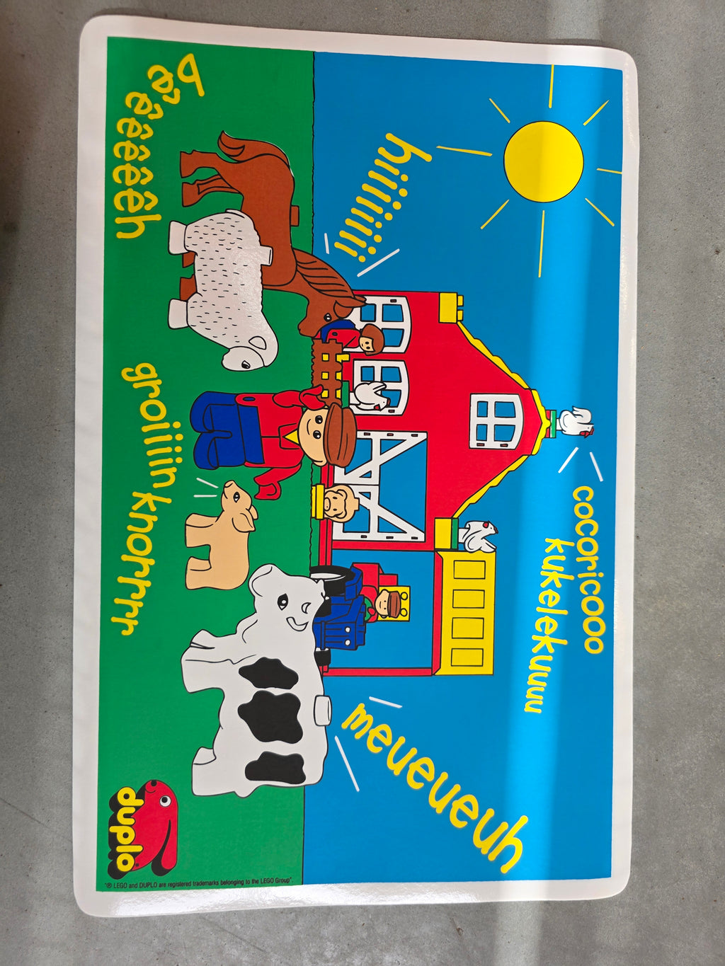 Lego duplo placemat